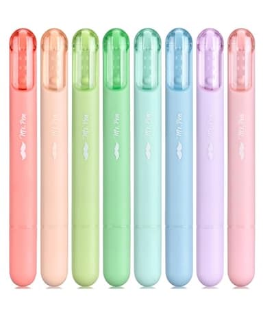 Mr. Pen Aesthetic Highlighters - 8 Pack, Chisel Tip, Pastel & Assorted Colors, Cute Highlighters for School