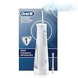 Oral-B Water Flosser Advanced, Cordless Portable Oral Irrigator Handle with 2 Nozzles