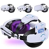 Kawaye for Meta Quest 3S/3/Quest 2 Head Strap with 7500mAh Battery,VR Headset Strap with Detachable Battery Pack,Adjustable Elite Strap Enhanced Support&Comfort Extend Playtime