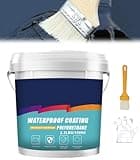 2025 Upgraded Polyurethane Waterproof Coating, 1000g/2.2 Lbs Waternroof and Leak Repair Sealant for Roof & Wall & Floors & Basement