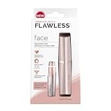Finishing Touch Flawless Facial Hair Remover for Women, Rose Gold Face Razor with LED Light, Recyclable Packaging
