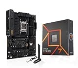 MICRO CENTER AMD Ryzen 7 7700X CPU Processor with ASUS TUF Gaming B650-E WiFi ATX Motherboard