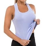 MathCat Workout Tops for Women Seamless Basic Sleeveless Muscle Tank Tops Racerback Athletic Yoga Running Daily Shirts