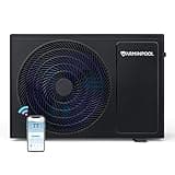 VARMINPOOL 27000BTU Pool Heat Pump for 7,000 Gals In and Above Ground Pool, Pro Flow Electric Pool Heater, Control via APP, Smart Inverter, Titanium Heat Exchanger, 120V