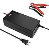 36V10A Lithium Battery Charger, LiFePO4/Lithium Iron Phosphate Battery Charger 43.8V 10A 350W Trickle Charger W/Cooling System Safety Protection for Golf Cart RV Marine Automotive Car Lawn Mower