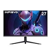 INFIEVO Gaming Monitor 27 Inch QHD 1440P Computer Monitor 165Hz VA 1ms Built-in Speakers, FreeSync, Ultra-Thin PC Monitor, VESA Compatible, Tilt Adjustable, Liftable Stand, Eye Care, HDMI X2 /DP