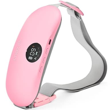 Menstrual Heating Pad for Period Cramps – Portable Heating Pad for Period Cramps Relief with Heat & Massage, Wearable Cordless Warmer for Pain Relief, Rechargeable & Wireless for Women