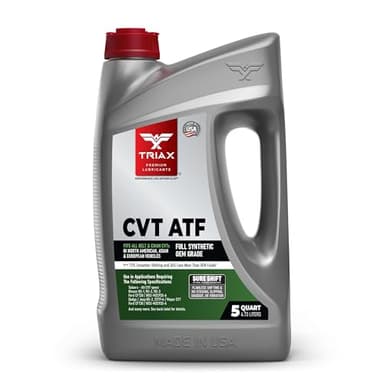TRIAX CVT ATF OEM Grade Universal Non-Slip CVT Transmission Fluid; Surpasses All OEM Specs (5 Quart Jug)