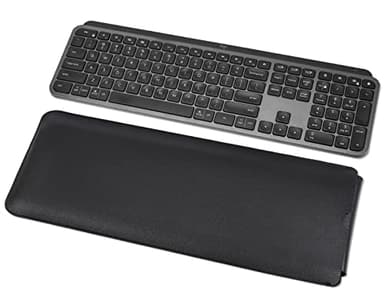 PU Leather Keyboard Sleeve Case for Logitech MX Keys Advanced/Mechanical Illuminated Performance Keyboard, Logitech MX Keys S Travel Bag-Black