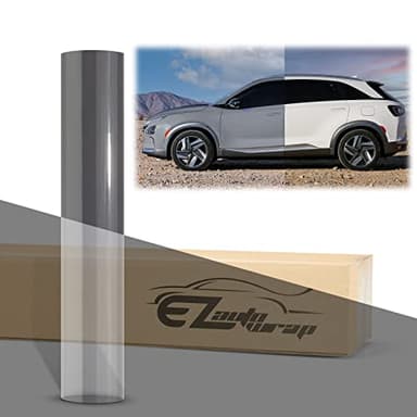 4"x8" (10cmx20cm) Sample PPF Paint Protection Film UV Clear to Smoke Black Headlight Taillight Fog Tint Photochromic Color Shift Changing Hydrophobic Clear Bra
