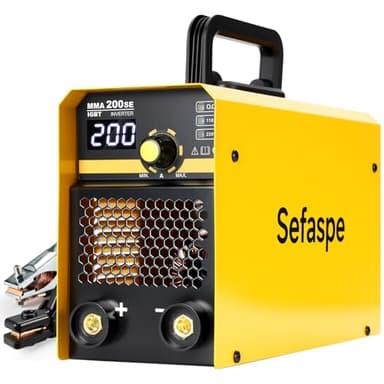 Sefaspe Stick Welder, 2026 Newest [Large LED Display] 200A ARC/Lift TIG Welding Machine with Synergic Control, IGBT Inverter Portable MMA Welder Machine with Hot Start/Arc Force