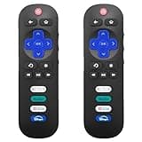 【2 Pack 】 Replacement Remote Control for Roku TV, Compatible for TCL/Hisense Roku/Onn Roku/Sharp Roku/Element Roku/Westinghouse Roku/Philips Roku/Insignia Roku Smart TVs (Not for Roku Stick and Box)
