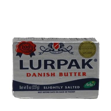 Danish Lurpak Butter - Slightly Salted (8 ounce)