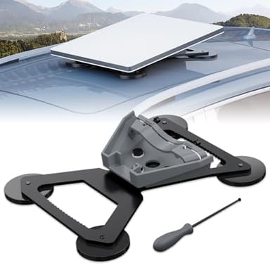 Starlink Mini Mount, Magnetic with 200lbs Heavy Duty Magnet Bases, Starlink Mini Accessories Lockable Starlink Mount for RV, Car, Boat, Truck Aluminum Alloy