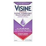 Visine Multi-Symptom Eye Drops - Astringent, Lubricant & Redness Reliever for Irritated, Dry, Red Eyes - 0.5 fl. oz