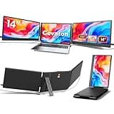 Cevaton Laptop Screen Extender, 14" FHD 1080P Triple Portable Monitor, Plug & Play Screen Extender, Auto Adjust Width Dual Monitor for 13" - 17.3" Laptops, Compatible for MacOS/Wins/Chrome/Dex