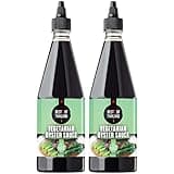 Best Of Thailand Vegetarian Oyster Sauce | [Improved NO MSG] Real Authentic Asian Brewed Vegan Sauces for Dressings & Cooking | Certified Kosher & Fat-Free | 2 Pack - Each 23.65 Fl Oz