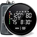 Blood Pressure Monitor Upper Arm Automatic Monitors for Home Use Adjustable 8.7"-16.5" Cuff Voice Broadcast Large Backlit Display 240 Sets Memory Sphygmomanometer with Storage Bag