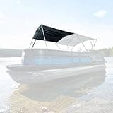 SureShade Bimini Extension for Power Bimini - 6' Silver Hardware with Black Canvas, Provides Additional Shade, Polycoated 70D Ripstop Nylon, Easy Installation, Complete Kit - 2022002188
