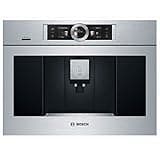 Bosch BCM8450UC 24 Inch Wide Built-In Automatic Coffee Machine with Home Connect, Stainless Steel