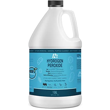 MAXTITE 12% Hydrogen Peroxide Solution - 1 Gallon Natural Cleaning Solution for Kitchen, Bath, Laundry, and Home - HDPE Jug with Child-Safe Cap Made in USA