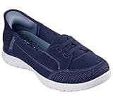 Skechers Women's On-The-Go Flex-Top Notch Hands Free Slip-Ins Loafer Flat, Navy/Gray, 9.5