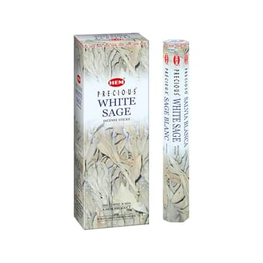 HEM White Sage Incense Sticks - 100 Count | Natural Air Purifying Aromatherapy | Calming and Cleansing Fragrance | Perfect for Meditation and Relaxation | Long-Lasting Burn