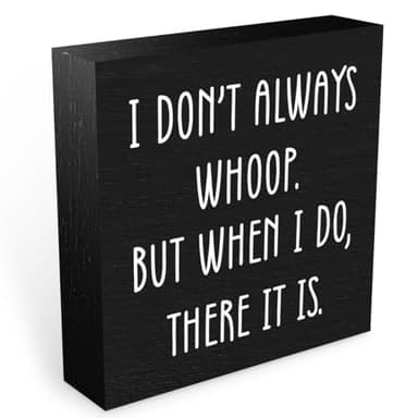 Funny Quotes Office Supplies Rustic Desk Decor Black Wooden Box Sign Humor Novelty Office Organization Graduation Gifts Wood Plaque Cubicle Accessories Home Shelf Table Centerpiece Bedroom Decorations