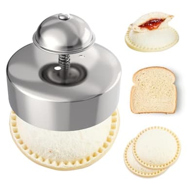 Gelbira Sandwich Cutter, Sandwich Cutter and Sealer, Sandwich Maker, Peanut Butter and Jelly Sandwiches Tool/PBJ Cutter, Sandwich Maker for Kids, for Thanksgiving/Christmas Day