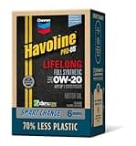 Havoline Motor Oil 0w20 PRO-DS Lifelong Full Synthetic Smart Change Engine Oil, 0W-20, 6 Quarts, Pack of 2