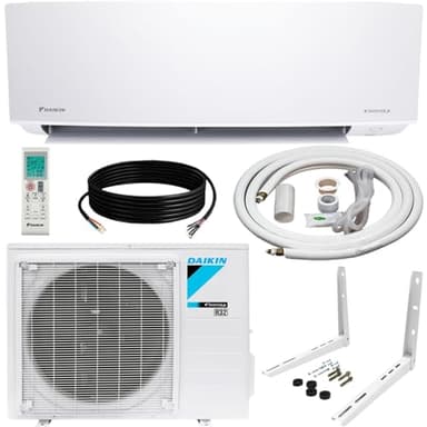 Daikin 12,000 BTU 20 SEER2 Oterra R32 Series Ductless Mini-Split Air Conditioner with Installation Kit and Wall Bracket- 230V