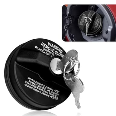 Eponcia Locking Gas Cap lock, Locking Fuel Cap with Key for 4Runner, Chevy Silverado 1500 2500 3500, Nissan GMC Subaru Buick Gas Lock Fuel Tank Caps Cover Replacement with Key 77300-47020 10504