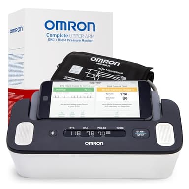 OMRON Complete 2-in-1 Blood Pressure Monitor + EKG for Home Use & Upper Arm Blood Pressure Cuff - #1 Doctor & Pharmacist Recommended Brand - Clinically Validated - Connect App