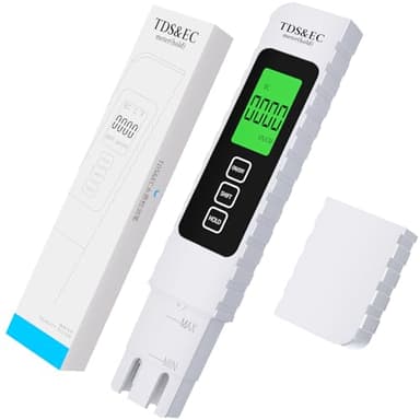 4 in 1 Digital Water Quality Tester - TDS/EC/Temperature（°C/°F）TDS Meter | 0-9999 ppm | Accurate and Professional for Drinking Water, Hydroponics, Aquariums, RO Systems, Pool （2025 New）
