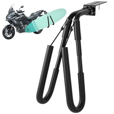 Ruirgo Aluminum Alloy Surfboard Rack, Portable Motorcycle Surfboard Racks, Easy to Assemble, with Mounting Kit, Suitable for Motorcycles, Mopeds