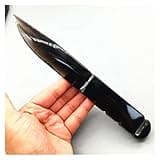 HIKJE Natural raw Stone Hand Carved Energy Obsidian Knife，Quartz Crystal Carving Polished Reiki Living Room Ornament Treatment Decoration