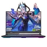 ASUS ROG Strix G17 Gaming Laptop, 17.3" FHD 144Hz, AMD Ryzen 9 7845HX, GeForce RTX 4070, 64GB DDR5 RAM, 1TB PCIe M.2 SSD, HDMI, USB 3.2 Gen 1, Wi-Fi 6, RGB Backlit Keyboard, Windows 11 Pro, Black