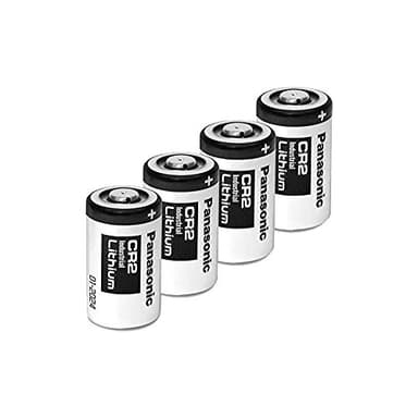 Panasonic CR2 Lithium Battery, Photo Lithium,3V Batteries for Mini 25/ Mini 50 /Mini 50S/ Mini 55 Pivi MP-100 & SP-1- Silver (Pack of 4)