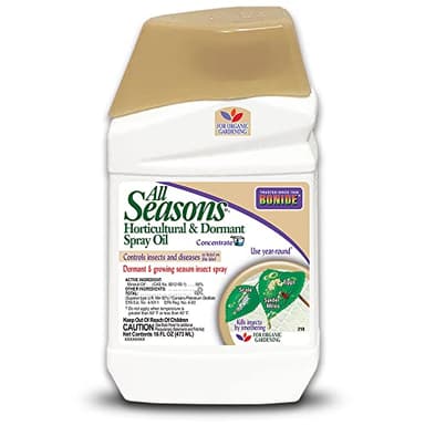 Bonide All Seasons Horticultural & Dormant Spray Oil, 16 oz Concentrate, Disease Prevention & Insect Killer for Organic Gardening