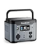 300W Portable Power Station, Powdeom 296Wh Power Bank with AC Outlet, Solar Generator Laptop Charger, Battery Backup Power Supply for Camping, Outdoors, Home Emergency Outage