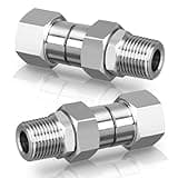 M MINGLE 3/8” NPT Pressure Washer Swivel Fitting, Anti-Twist 3/8” Swivel Male to Female Adapter, 360° Kink-Free Swivel Connector for Gun and Hose, 4500 PSI, 2 Pcs