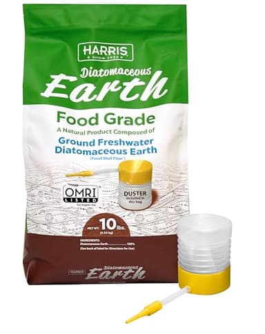HARRIS Diatomaceous Earth Food Grade, 10lb with Powder Duster Included in The Bag