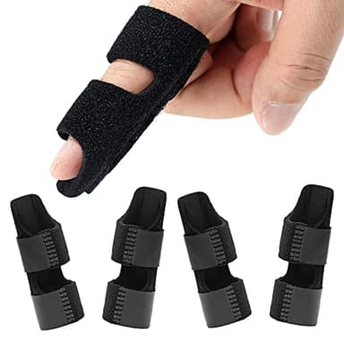 NSKONGDODO 4 Pcs Trigger Finger Splints/Brace for Knuckle Immobilization,Broken Protector and Straightening Arthritis Relief,Pain Relief,Fits Index,Middle, Ring Fingers