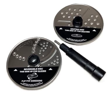 Chute Slicer Shredder Grater Discs w/Spindle for Ninja BL491 BL492 BL493 BL494 CT670V CT671AV CT672A CT672V Blender - MUST READ Details - Compact Size