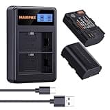 MAIRFOX LP-E6/LP-E6N Battery & Charger for Canon EOS R Ra, 5D Mark II/III/IV, 5DS/5DSR, 6D/6D Mark II, 7D/7D Mark II, 90D 80D 70D 60D, XC10 XC15 Cameras (2700mAh, 2 Packs)