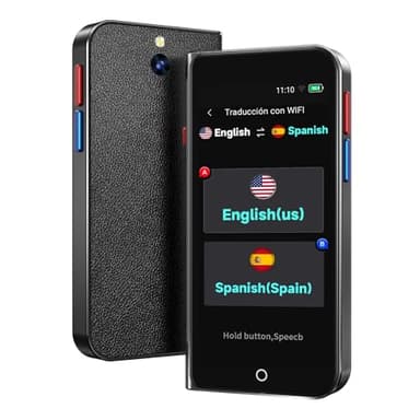 Language Translator Device No Wifi Needed, High-end Upgraded Ai Translator, Offline Real-Time Voice Spainish Translation, Support 150 Languages, Recording&Photo Premium Translation Device for Business