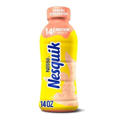 Nesquik Banana Strawberry Flavored Lowfat Milk, Ready to Drink