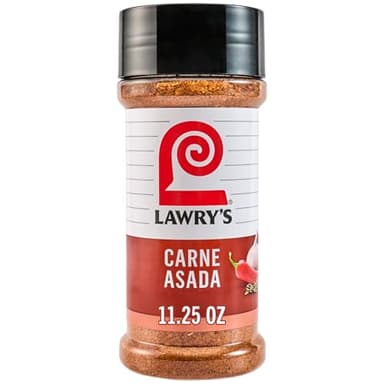 Lawry’s Seasoning, Carne Asada, No MSG Added, Kosher, Staple, Versatile, Mexican-Inspired Flavor, Blend of Garlic, Cumin, Oregano & Red Pepper for Grilled Meat & Veggies, 11.25 oz