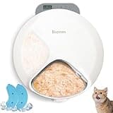 Automatic Cat Feeder Wet Food, 4 Meal Cordless Pet Wet&Dry Food Dispenser, Refrigerated Container with 2 Ice Packs, Whisker Friendly Intelligent Cat Bowl, Auto Feeder with Programmable Timer