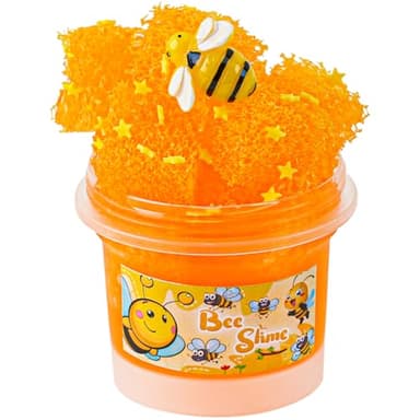 Yellow Honeycomb Slime, Squeeze it and Make a POP Sound, Non-Sticky Crunchy Slime, Slimes Party Favors for Kids, Slimes Sensory Experience Toys, Birthday Easter Halloween Girls BoysTeens Gift